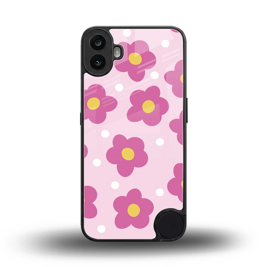 Candy Flower back phone cover | glass case for cmf nothing phone 1