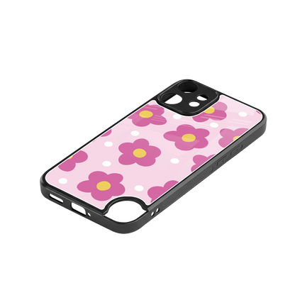 Candy Flower stylish phone case for cmf nothing phone 2 pro | glossy glass and slim fit