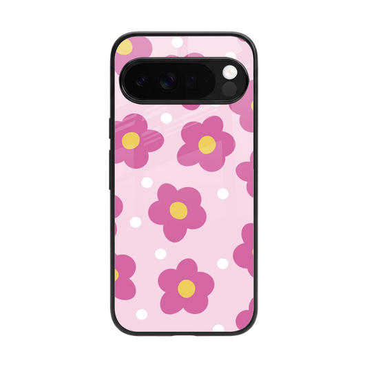Candy Flower back phone cover | glass case for google pixel 10 pro xl