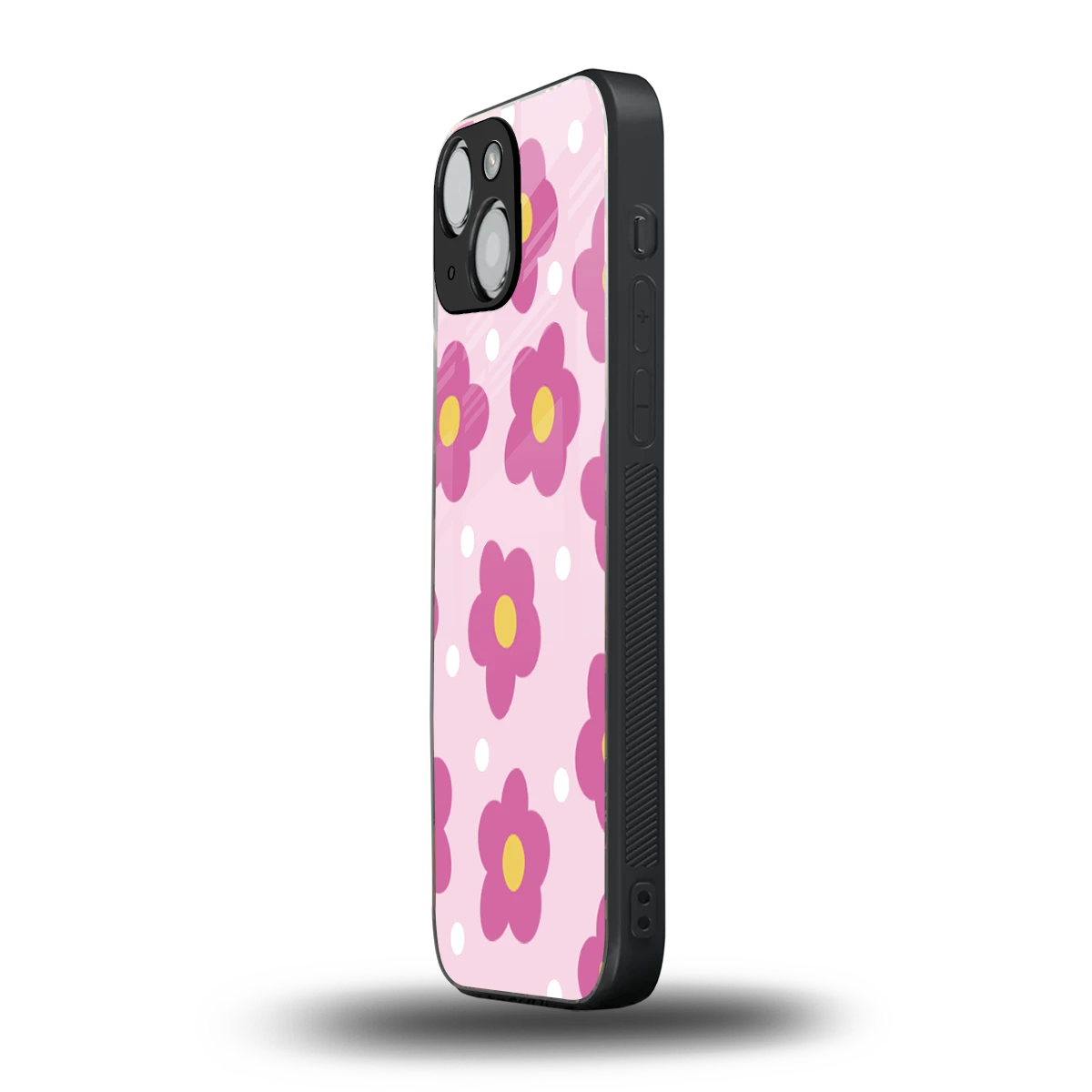 Candy Flower iphone 13 mini mobile cover | shockproof glass phone case