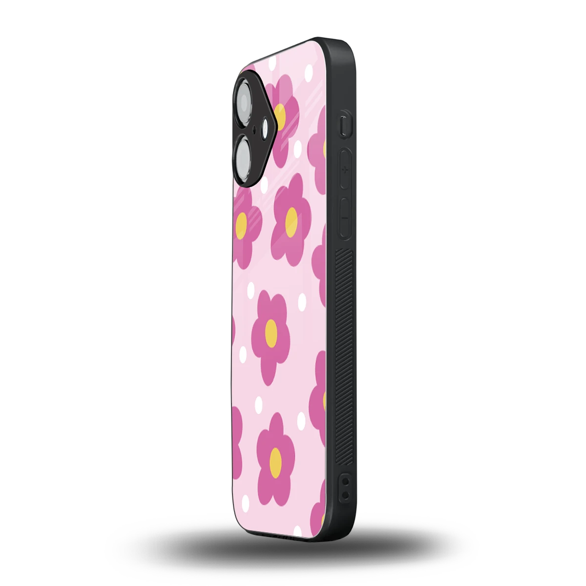 Candy Flower iPhone 16 mobile cover | shockproof glass phone case