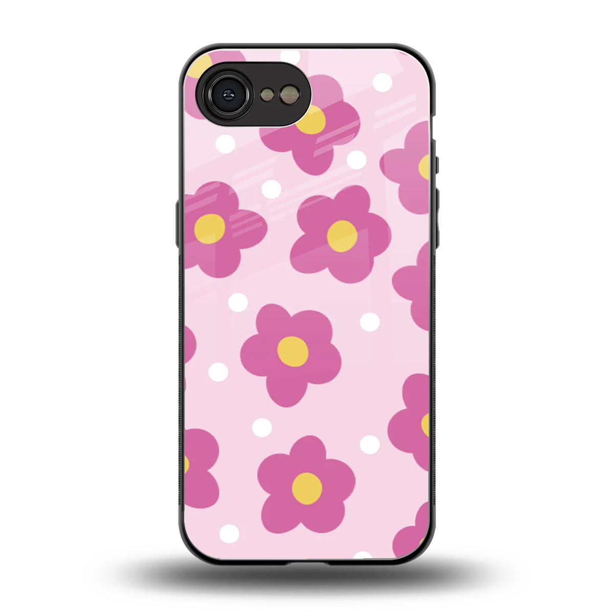 Candy Flower back phone cover | glass case for iphone 17e