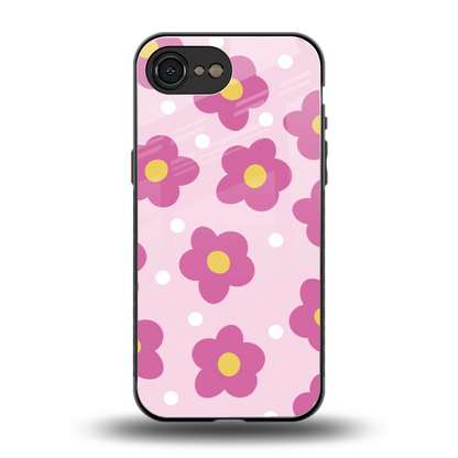 Candy Flower back phone cover | glass case for iphone 17e