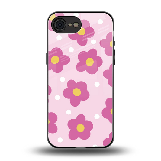 Candy Flower back phone cover | glass case for iphone 17e