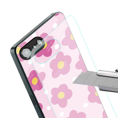 Candy Flower stylish phone case for iphone 16e | glossy glass and slim fit