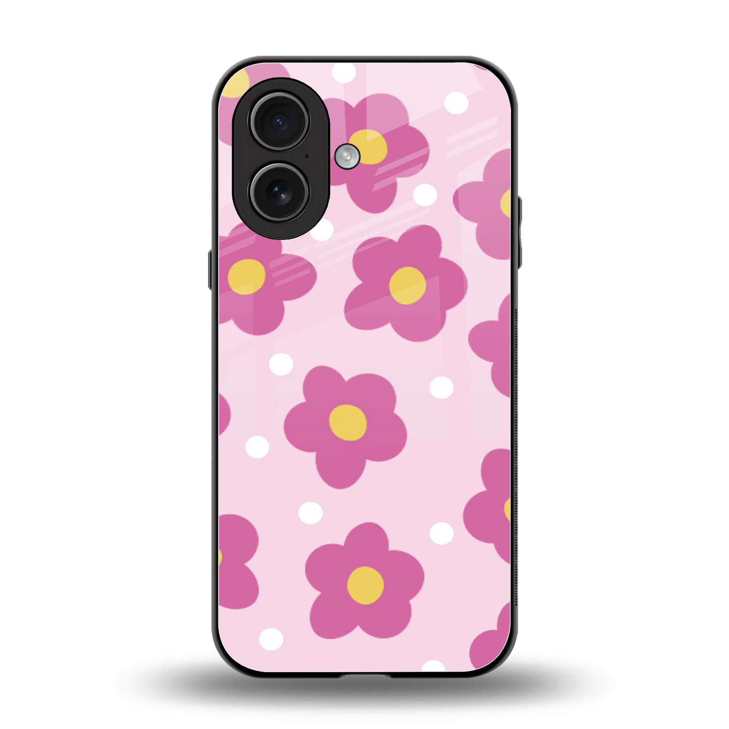 Candy Flower back phone cover | glass case for iphone 17