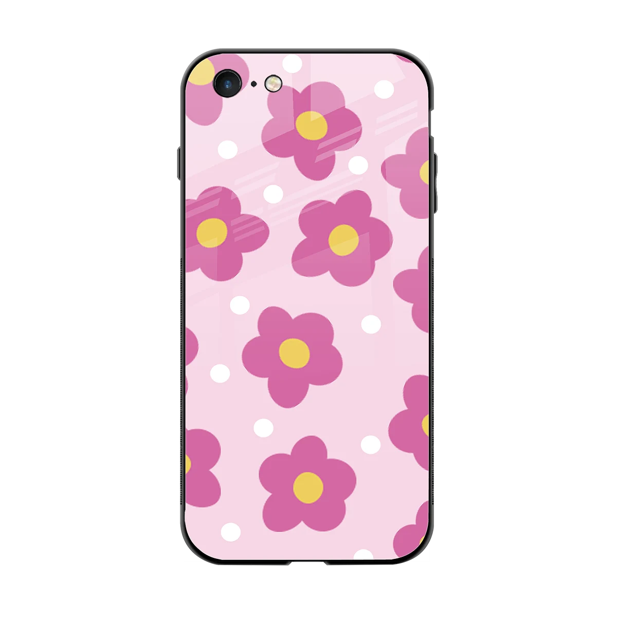 Candy Flower back phone cover | glass case for iphone 6