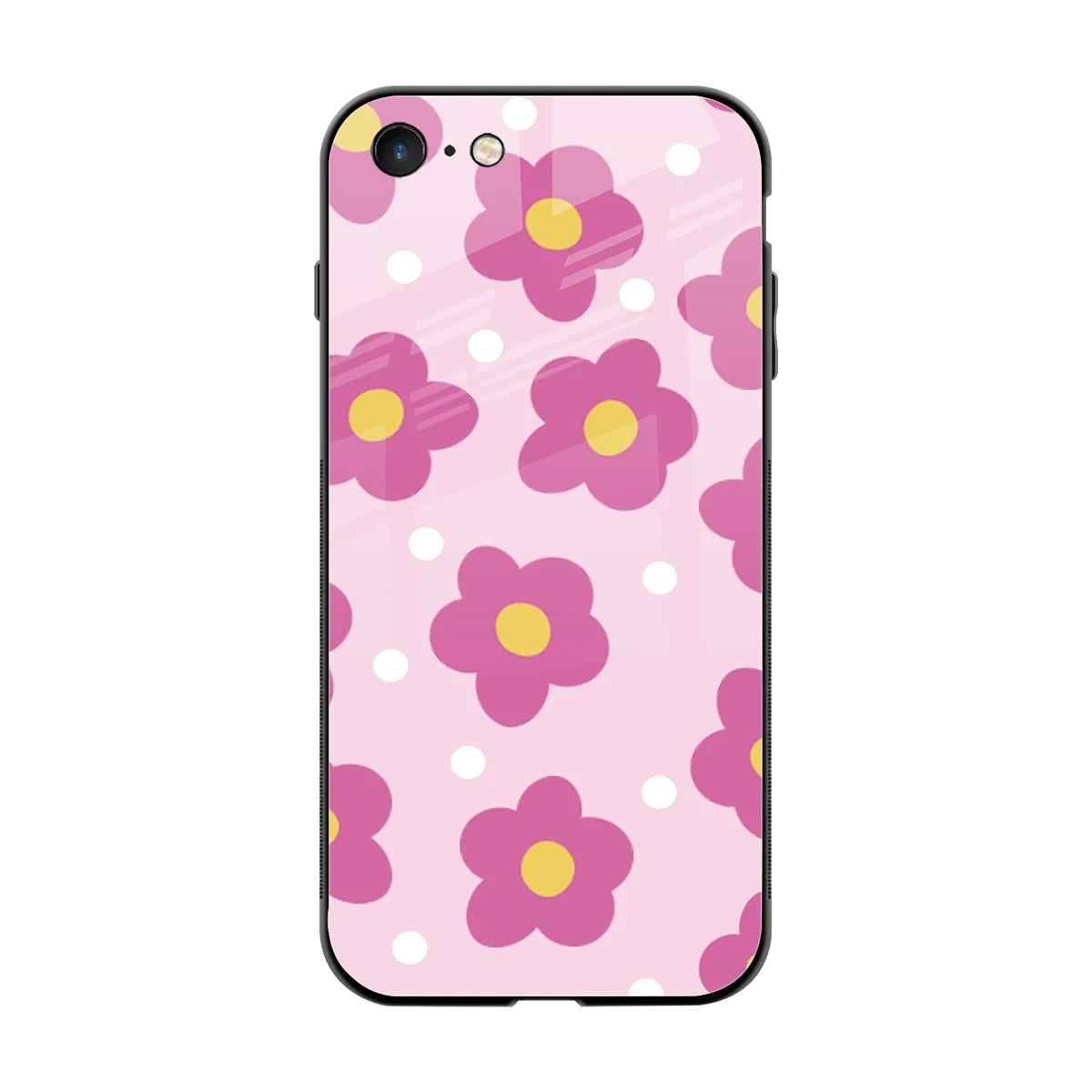 Candy Flower back phone cover | glass case for iphone 7