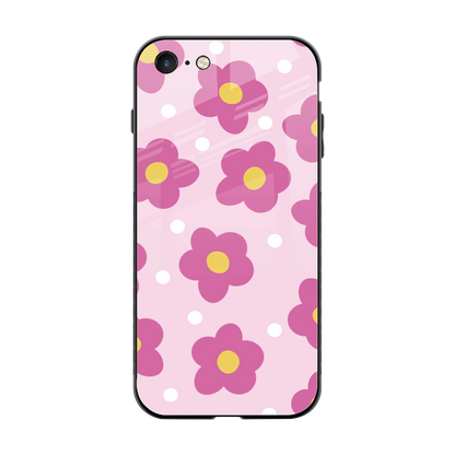 Candy Flower back phone cover | glass case for iphone 7