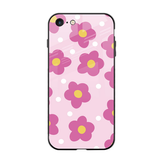 Candy Flower back phone cover | glass case for iphone 7