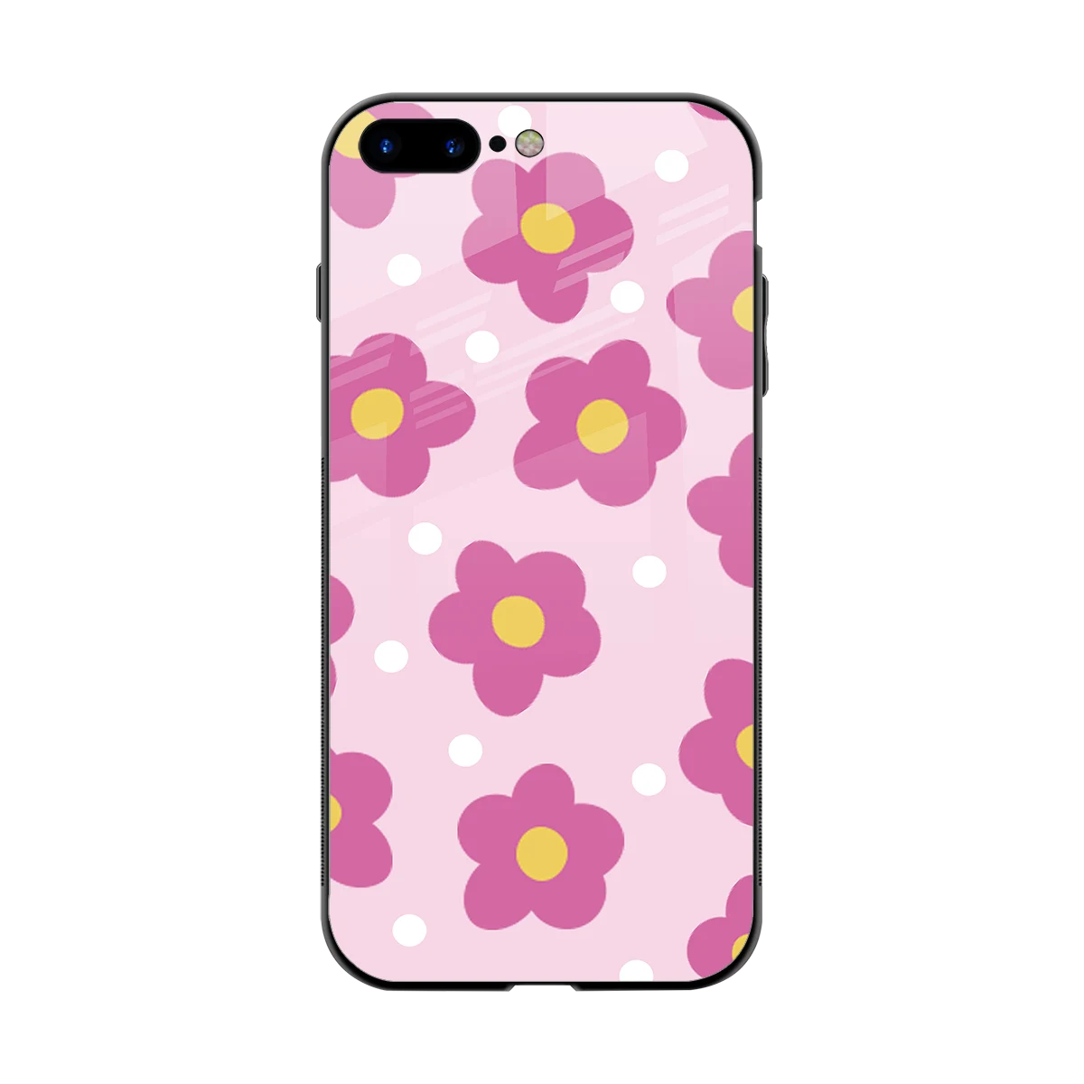 Candy Flower back phone cover | glass case for iphone 8 plus