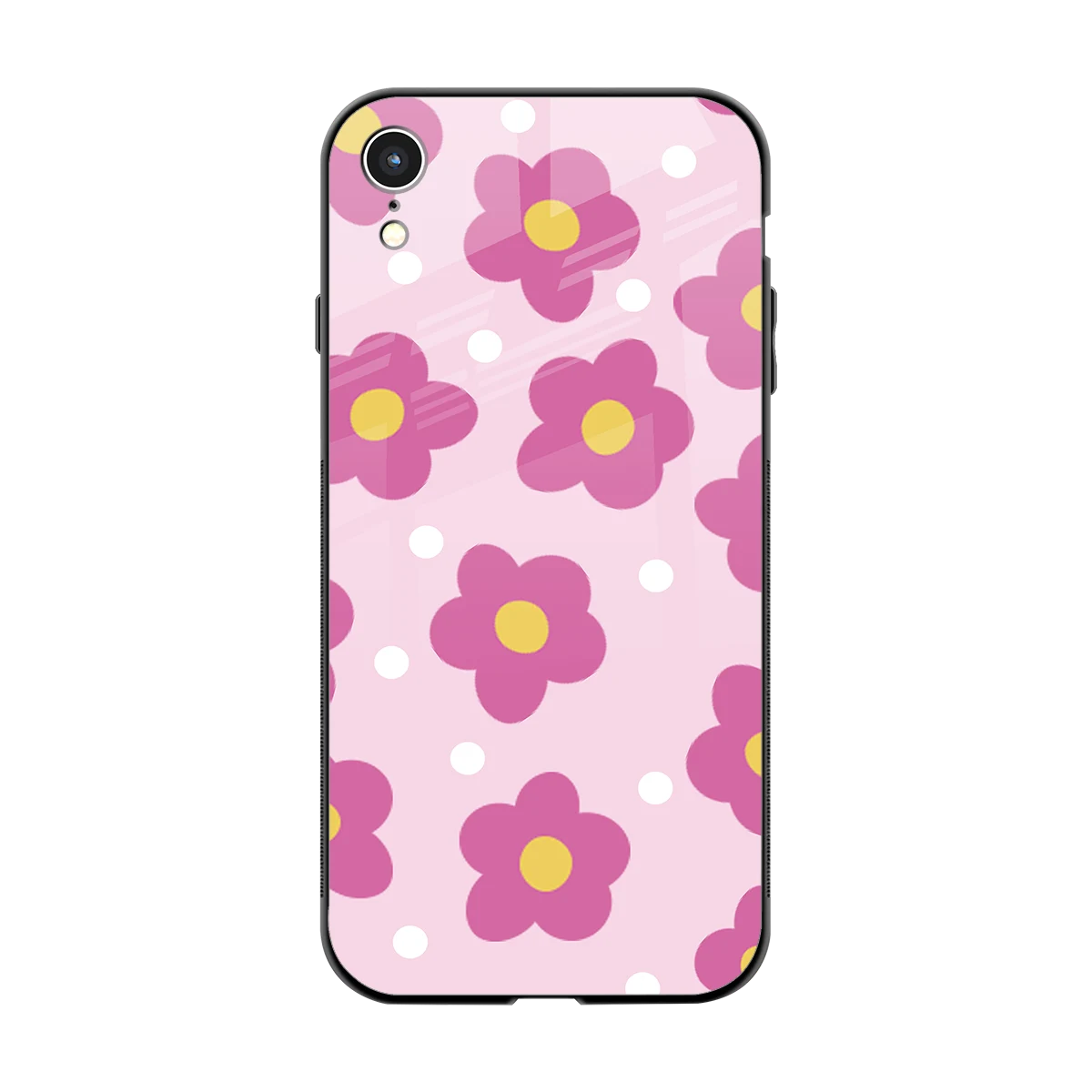 Candy Flower back phone cover | glass case for iphone xr