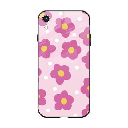 Candy Flower back phone cover | glass case for iphone xr
