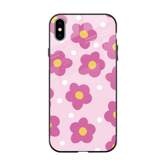 Candy Flower back phone cover | glass case for iphone xs max