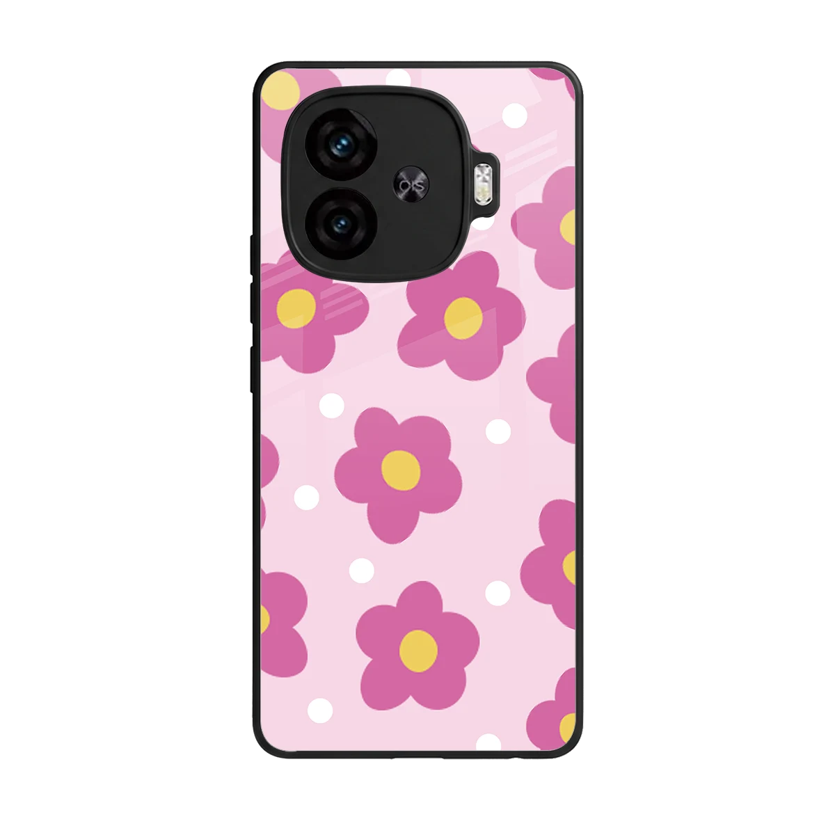 Candy Flower back phone cover | glass case for iqoo neo 10r 5g