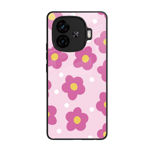 Candy Flower back phone cover | glass case for iqoo neo 10r 5g