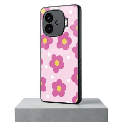 Candy Flower iqoo neo 10r 5g mobile cover | shockproof glass phone case