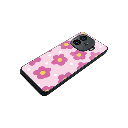 Candy Flower stylish phone case for iqoo neo 10r 5g | glossy glass and slim fit