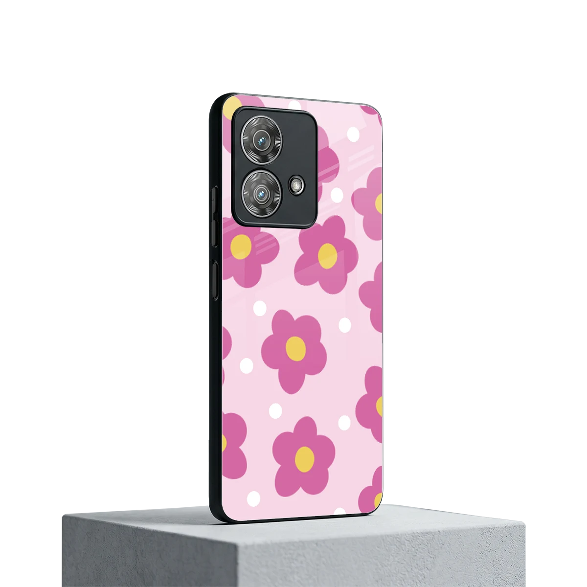 Candy Flower motorola edge 40 neo 5g mobile cover | shockproof glass phone case