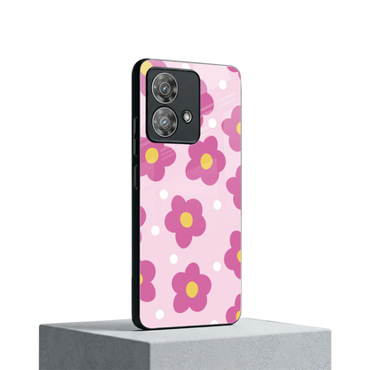 Candy Flower motorola edge 40 neo 5g mobile cover | shockproof glass phone case
