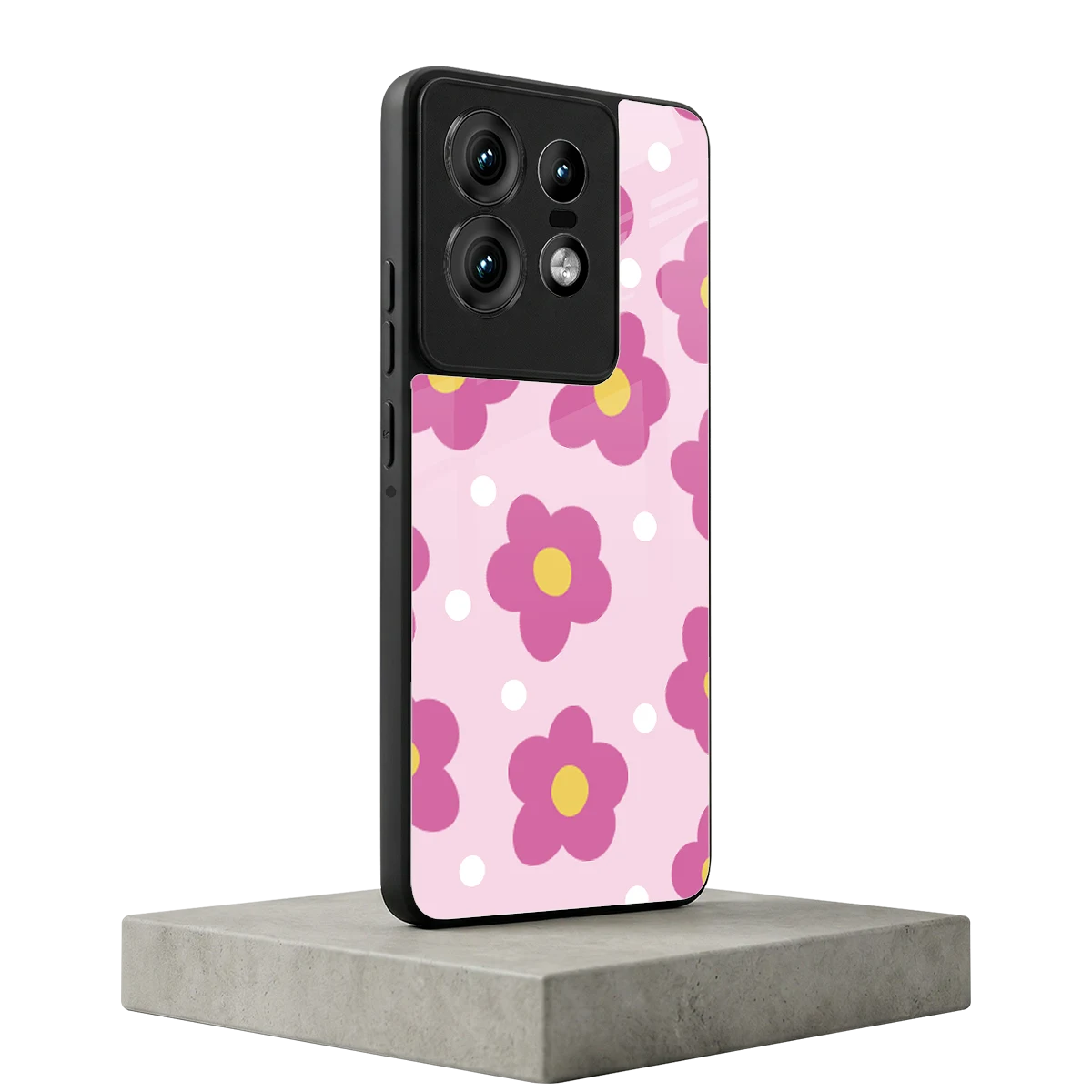 Candy Flower motorola edge 50 pro mobile cover | shockproof glass phone case