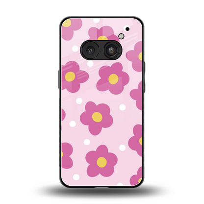Candy Flower back phone cover | glass case for nothing phone 2a