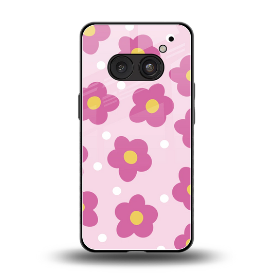 Candy Flower back phone cover | glass case for nothing phone 2a