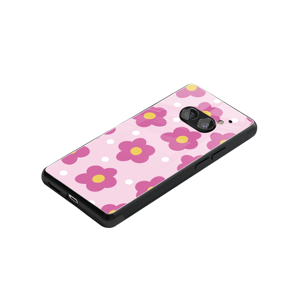 Candy Flower stylish phone case for nothing phone 2a | glossy glass and slim fit