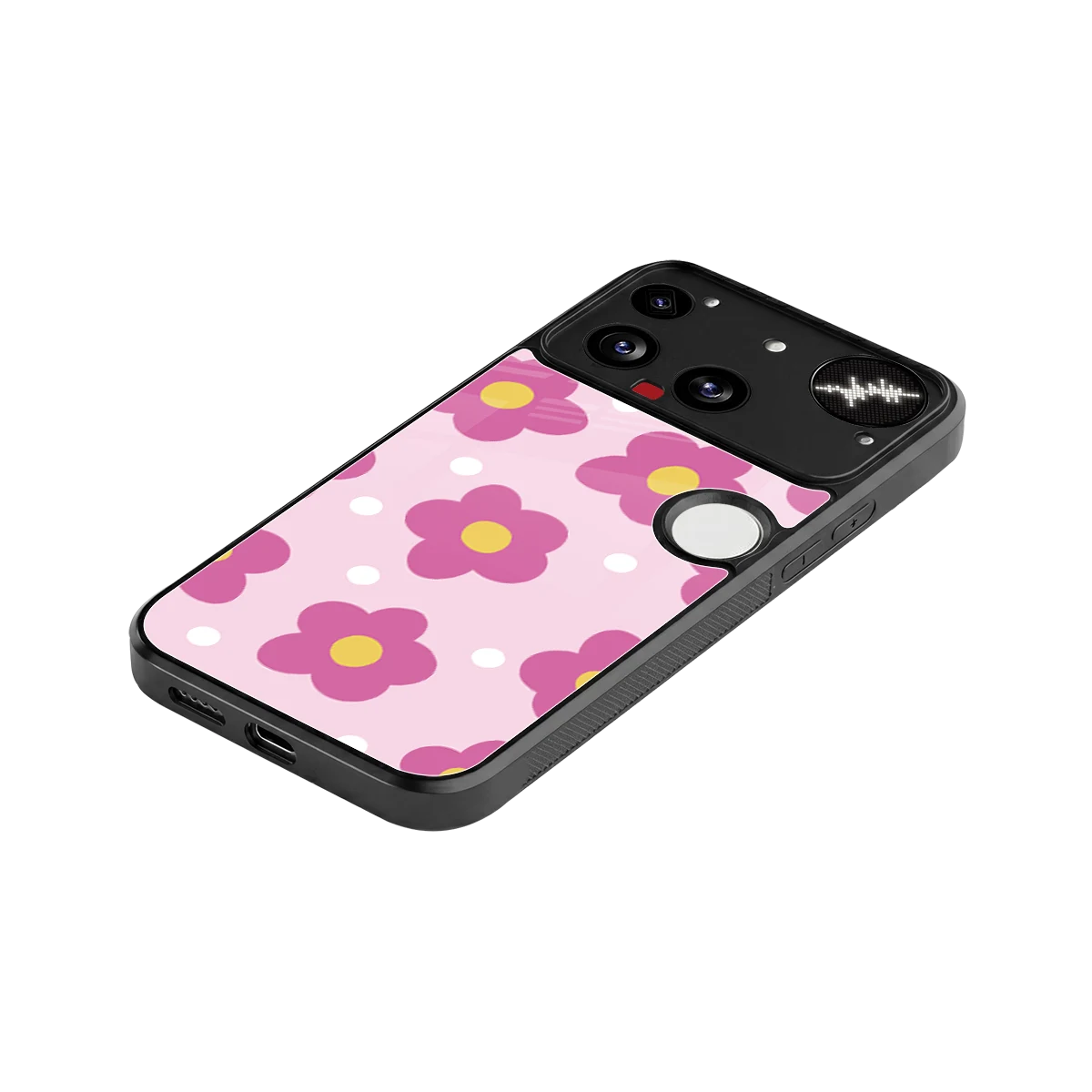 Candy Flower stylish phone case for nothing phone 3 | glossy glass and slim fit