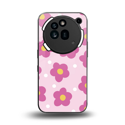 Candy Flower back phone cover | glass case for nothing phone 3a pro