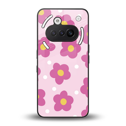 Candy Flower back phone cover | glass case for nothing phone 3a