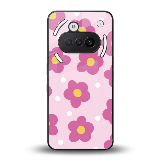 Candy Flower back phone cover | glass case for nothing phone 3a