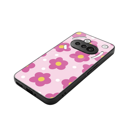 Candy Flower stylish phone case for nothing phone 3a | glossy glass and slim fit