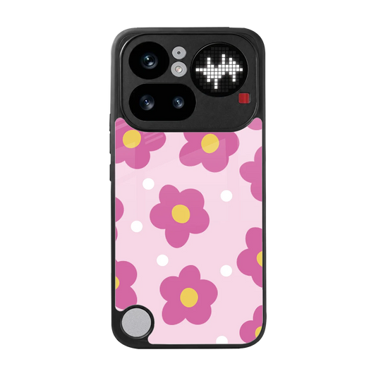 Candy Flower back phone cover | glass case for nothing phone 4a pro