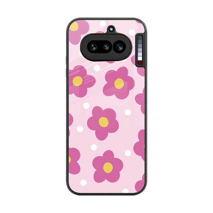 Candy Flower back phone cover | glass case for nothing phone 4a