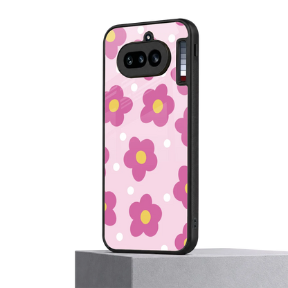 Candy Flower nothing phone 4a mobile cover | shockproof glass phone case