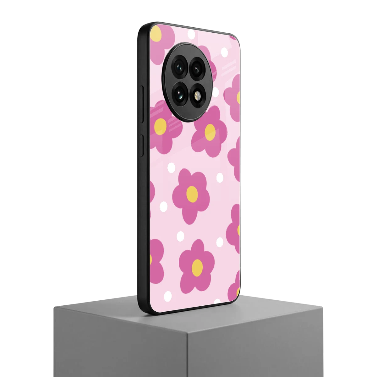 Candy Flower oneplus 13r mobile cover | shockproof glass phone case