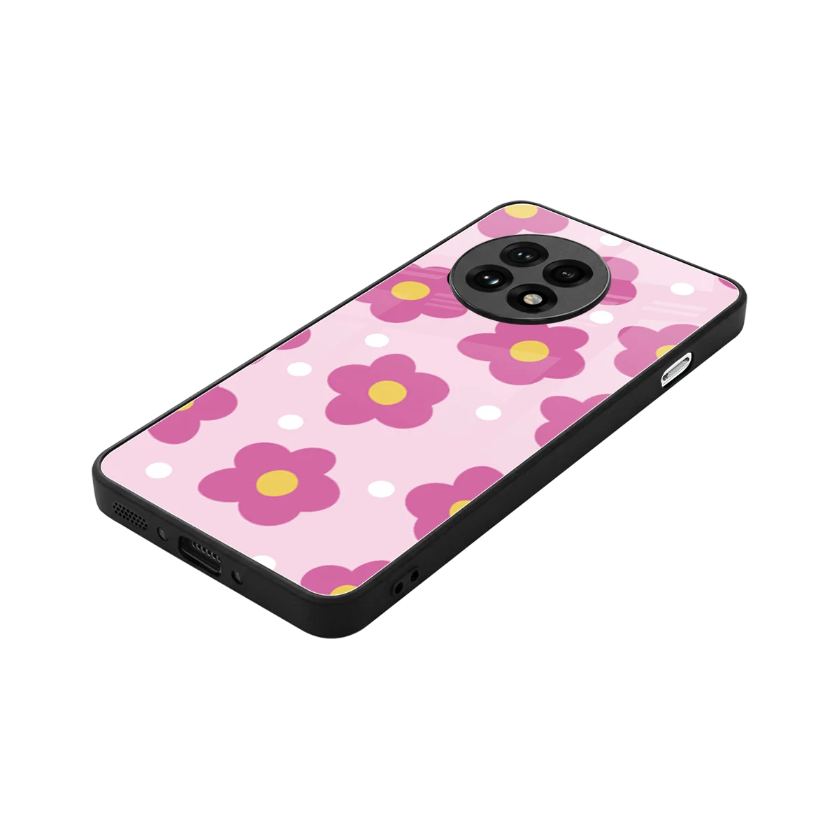 Candy Flower stylish phone case for oneplus 13r | glossy glass and slim fit