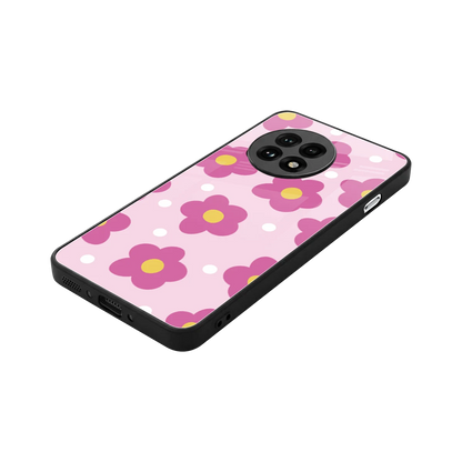 Candy Flower stylish phone case for oneplus 13r | glossy glass and slim fit