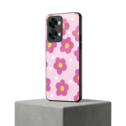 Candy Flower oneplus nord 2t mobile cover | shockproof glass phone case