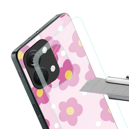 Candy Flower stylish phone case for oneplus nord 3 | glossy glass and slim fit