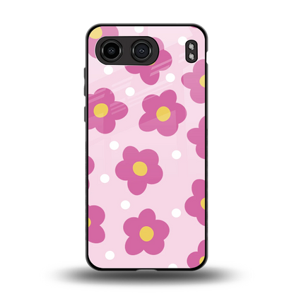 Candy Flower back phone cover | glass case for oneplus nord 4
