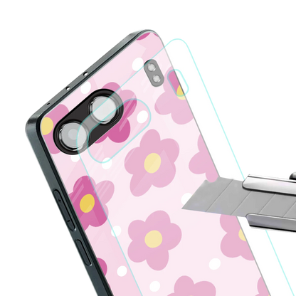Candy Flower stylish phone case for oneplus nord 4 | glossy glass and slim fit