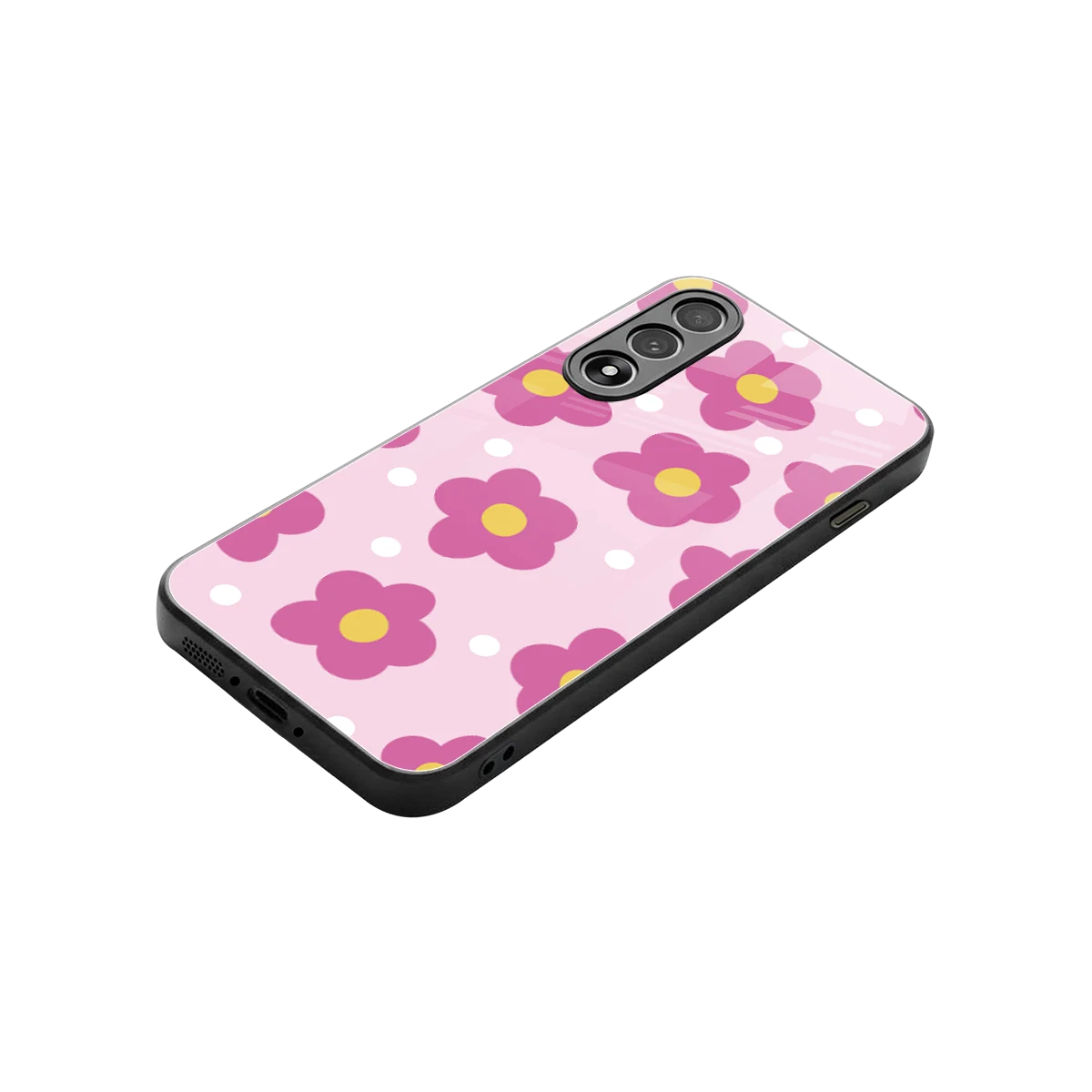 Candy Flower stylish phone case for oneplus nord 5 | glossy glass and slim fit