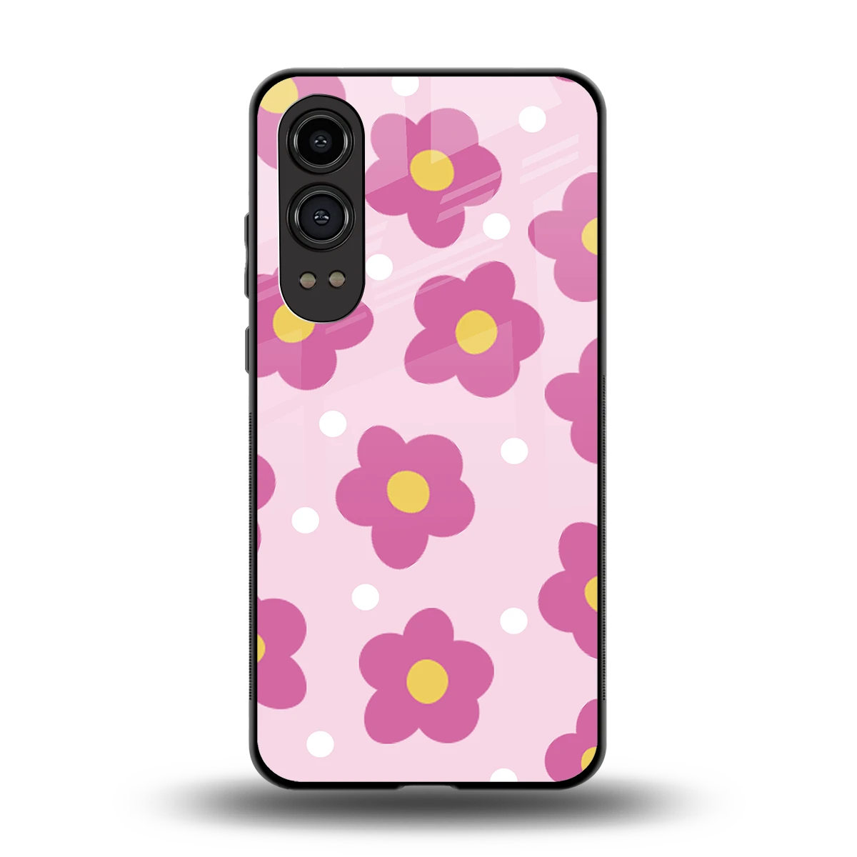 Candy Flower back phone cover | glass case for oneplus nord ce 4 lite