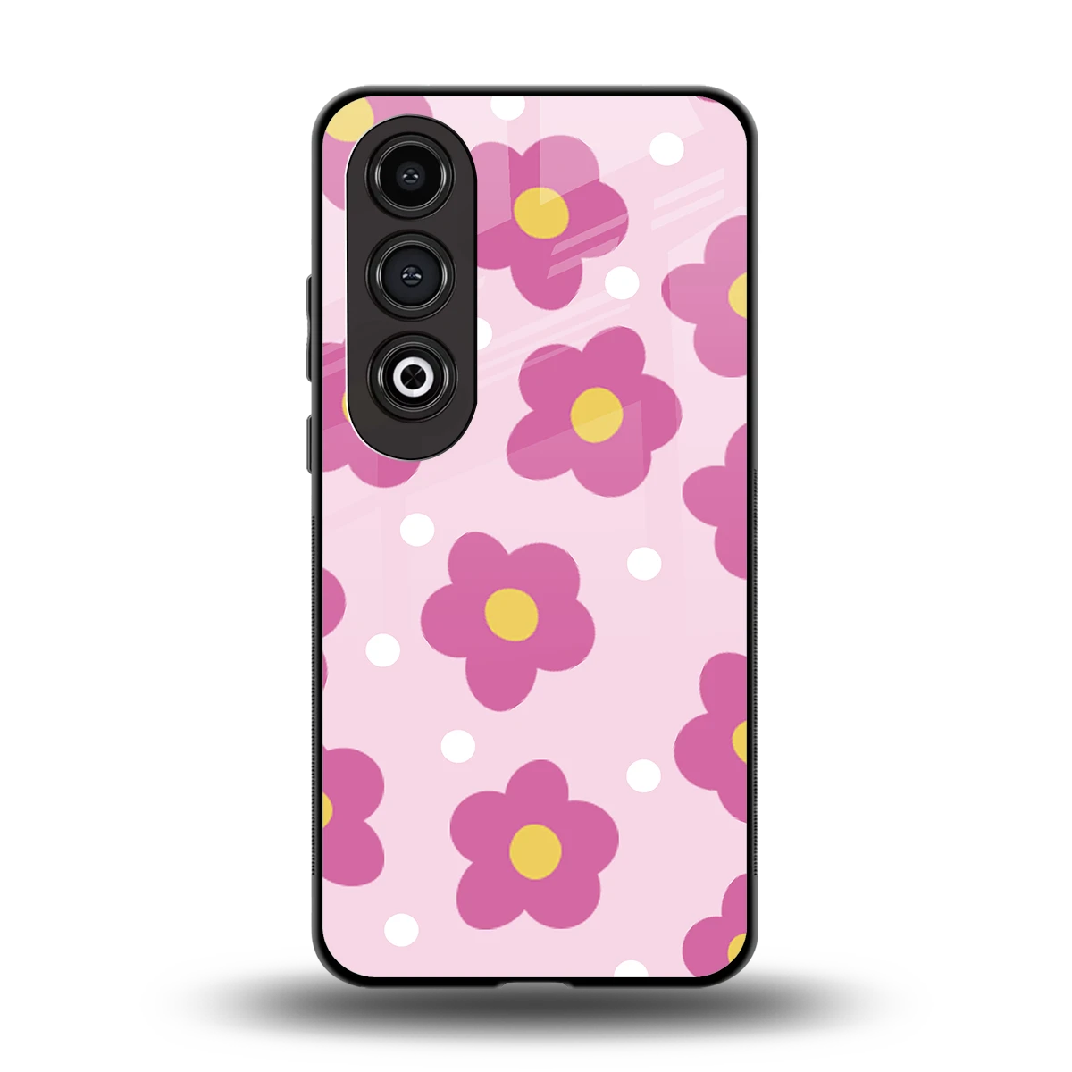 Candy Flower back phone cover | glass case for oneplus nord ce 4
