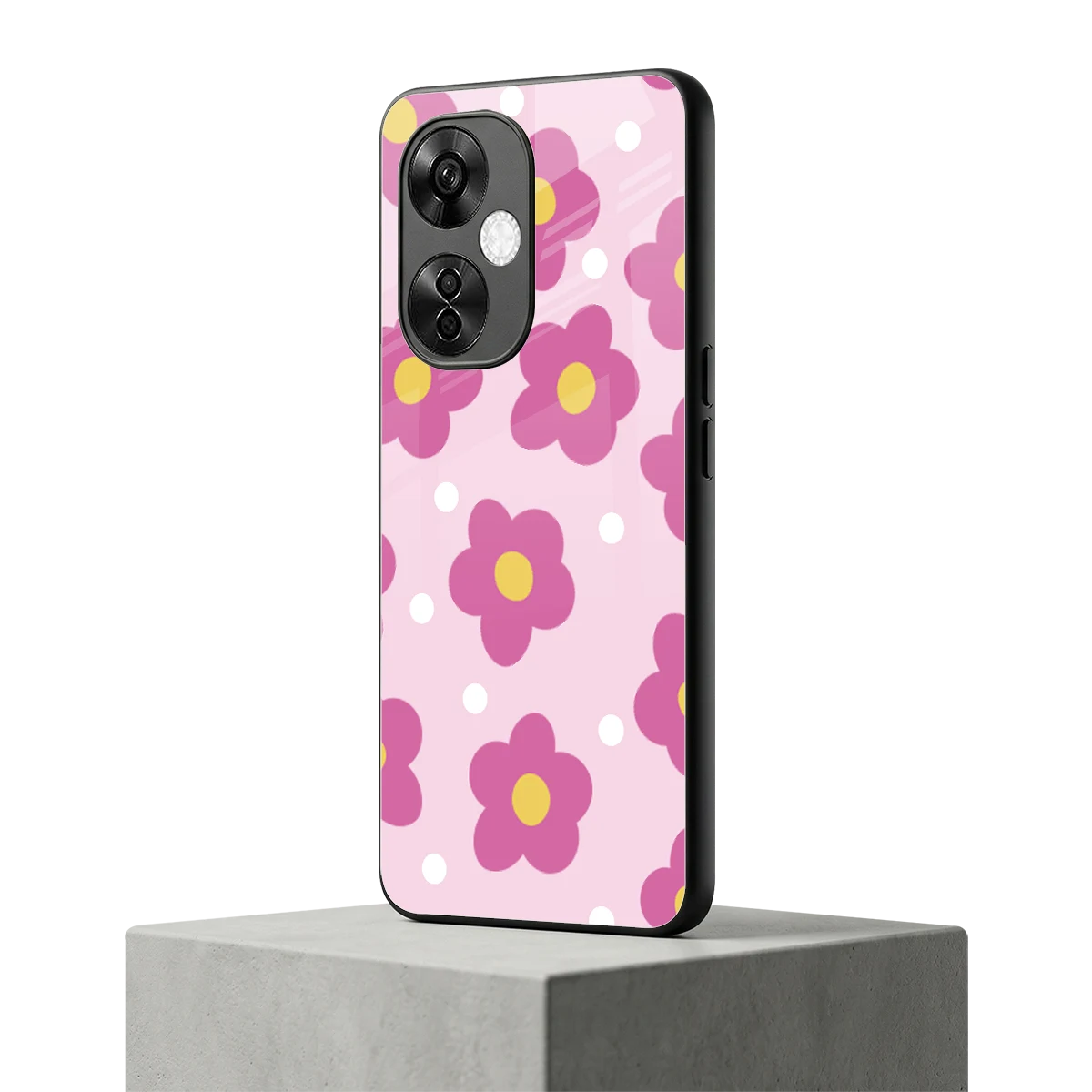 Candy Flower oneplus nord ce 3 lite mobile cover | shockproof glass phone case