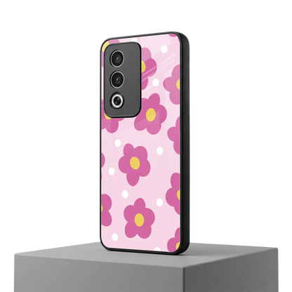 Candy Flower oppo a3 pro mobile cover | shockproof glass phone case