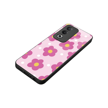 Candy Flower stylish phone case for oppo a3 pro | glossy glass and slim fit