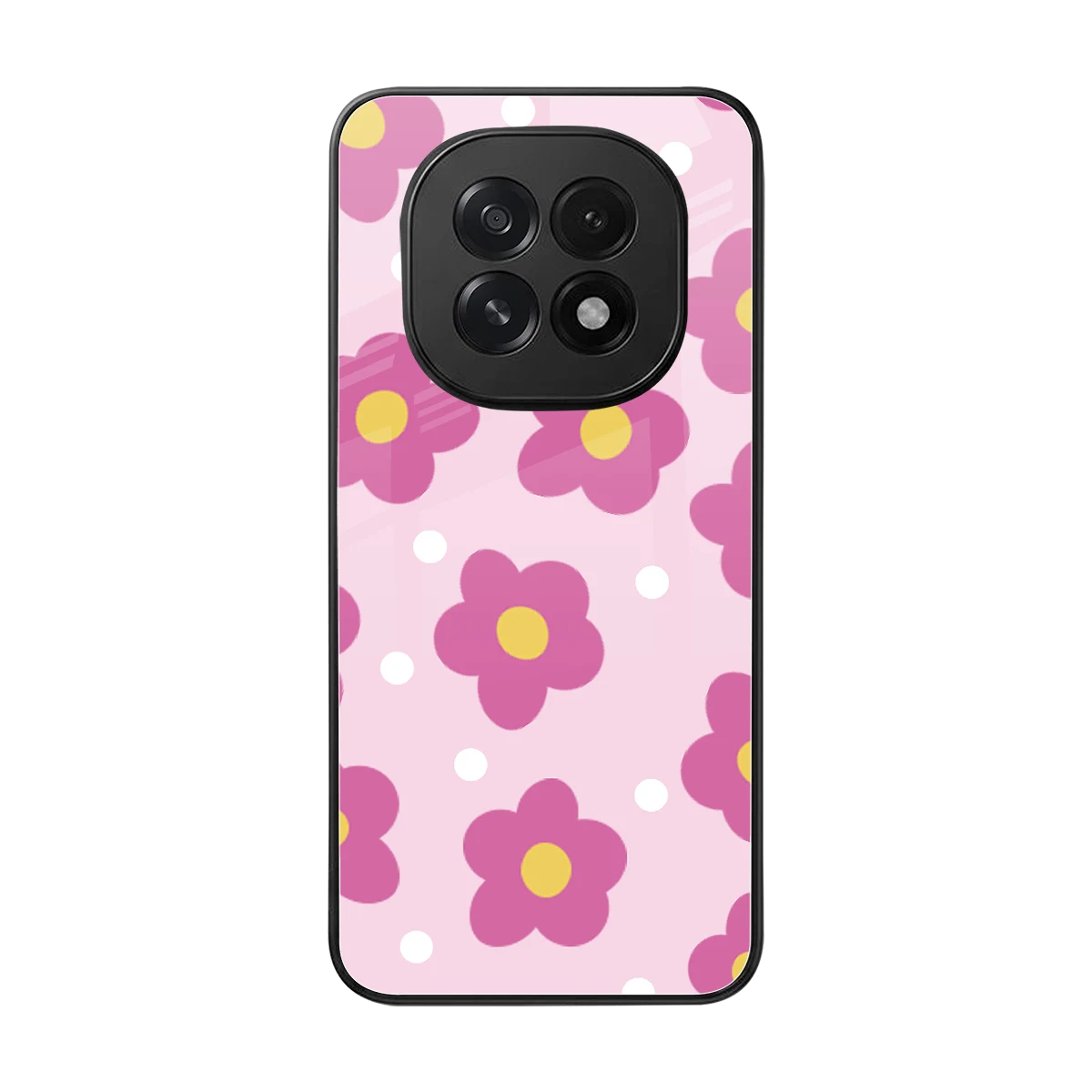 Candy Flower back phone cover | glass case for oppo f29 5g